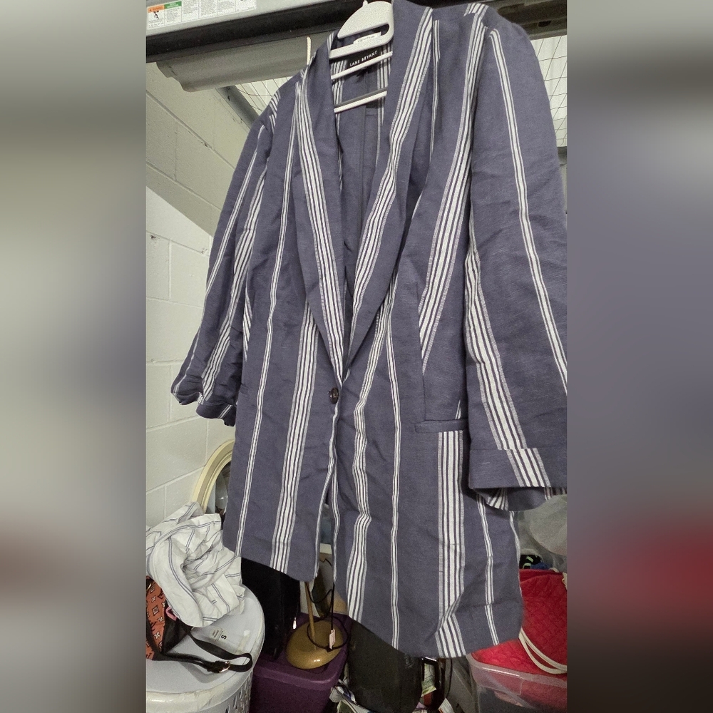 Torrid Size 26 Striped Blazer